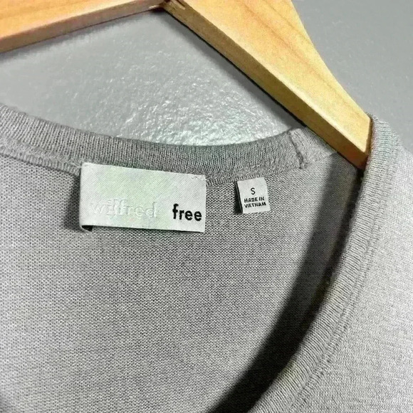 WILFRED FREE Jersey Knit Tank Maxi Dress Gray Lightweight Casual Women Small - Picture 4 of 10